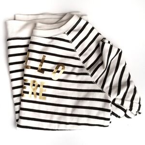 HELLO THERE! Stripe Sweatshirt